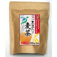福井県産黒豆入り麦茶ティーバッグ 200g(20袋)×5個：大三茶舗