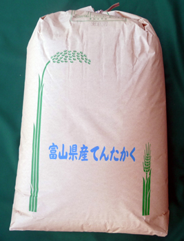 とやま食販：富山県産てんたかく 玄米1等 紙袋(30ｋg) ダンボール詰め